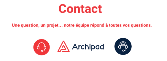 service client archipad contact